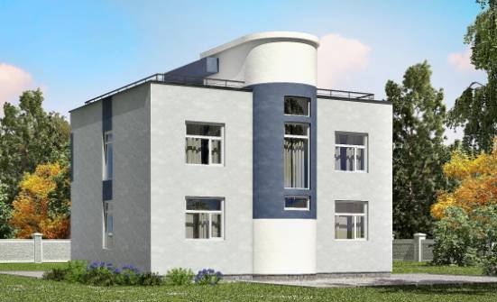 180-005-П Проект двухэтажного дома, современный домик из газосиликатных блоков | Проекты домов от House Expert