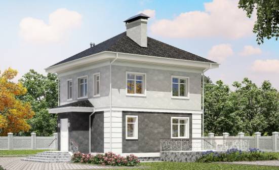 090-003-П Проект двухэтажного дома, бюджетный загородный дом из арболита | Проекты домов от House Expert