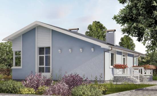 110-003-Л Проект одноэтажного дома, экономичный домик из теплоблока | Проекты домов от House Expert
