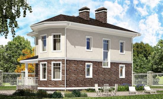 120-001-Л Проект трехэтажного дома, красивый загородный дом из бризолита | Проекты домов от House Expert