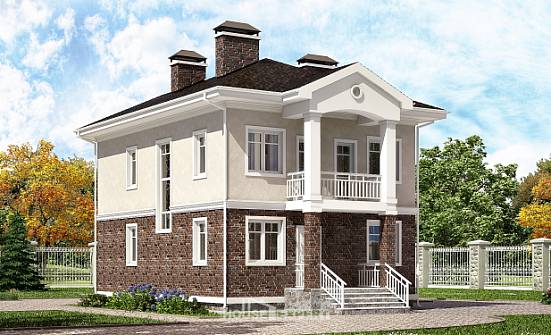 120-001-Л Проект трехэтажного дома, красивый загородный дом из бризолита | Проекты домов от House Expert