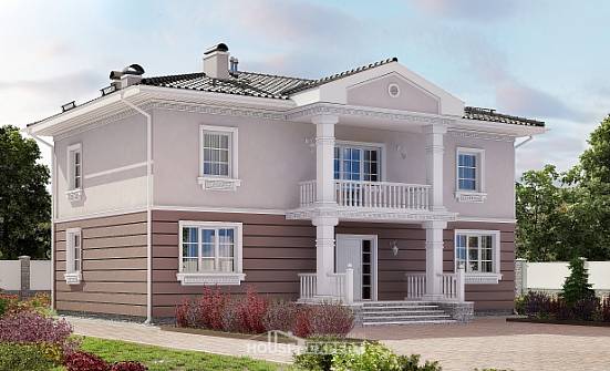 210-005-П Проект двухэтажного дома, уютный домик из газобетона | Проекты домов от House Expert